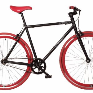 bicicleta fixie lmb state ss negra roja