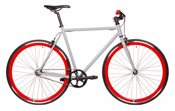 bicicleta fixie lmb state ss gris roja