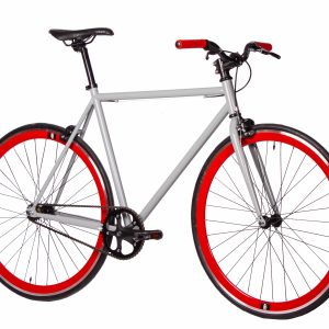 bicicleta fixie lmb state ss gris roja perfil