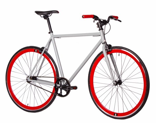 bicicleta fixie lmb state ss gris roja perfil