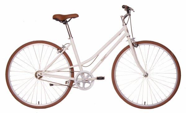 bicicleta de paseo lmb E1.1 crema frontal