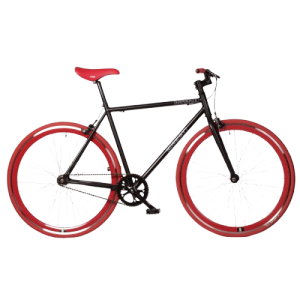 bicicleta fixie lmb bullhom negra roja